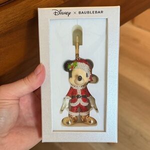 Disney x BaubleBar Santa Mickey Christmas Bag Charm